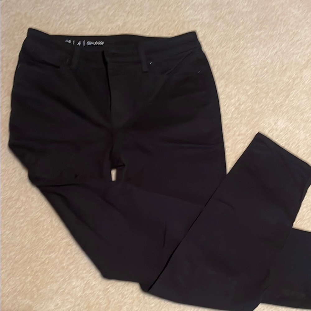 TALBOTS flawless slim leg, black jean, sz 4, NWOT, never worn